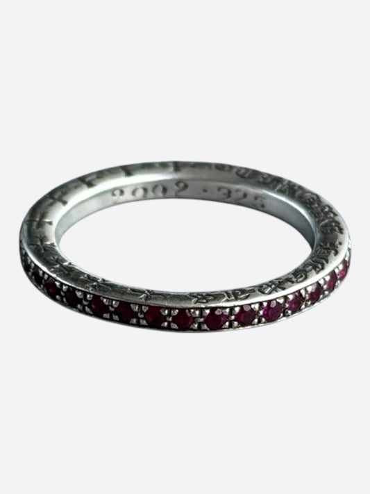 Chrome Hearts Silver & Ruby True F*cking Love Ring