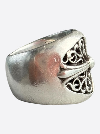 Chrome Hearts Silver Oval Cross Ring