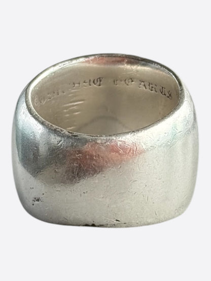 Chrome Hearts Silver Oval Cross Ring