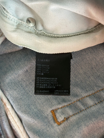 Amiri Clay Indigo Plaid Patch MX1 Jeans