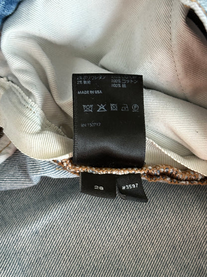 Amiri Clay Indigo Plaid Patch MX1 Jeans