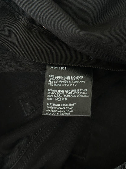 Amiri Black Suede Patch MX1 Jeans