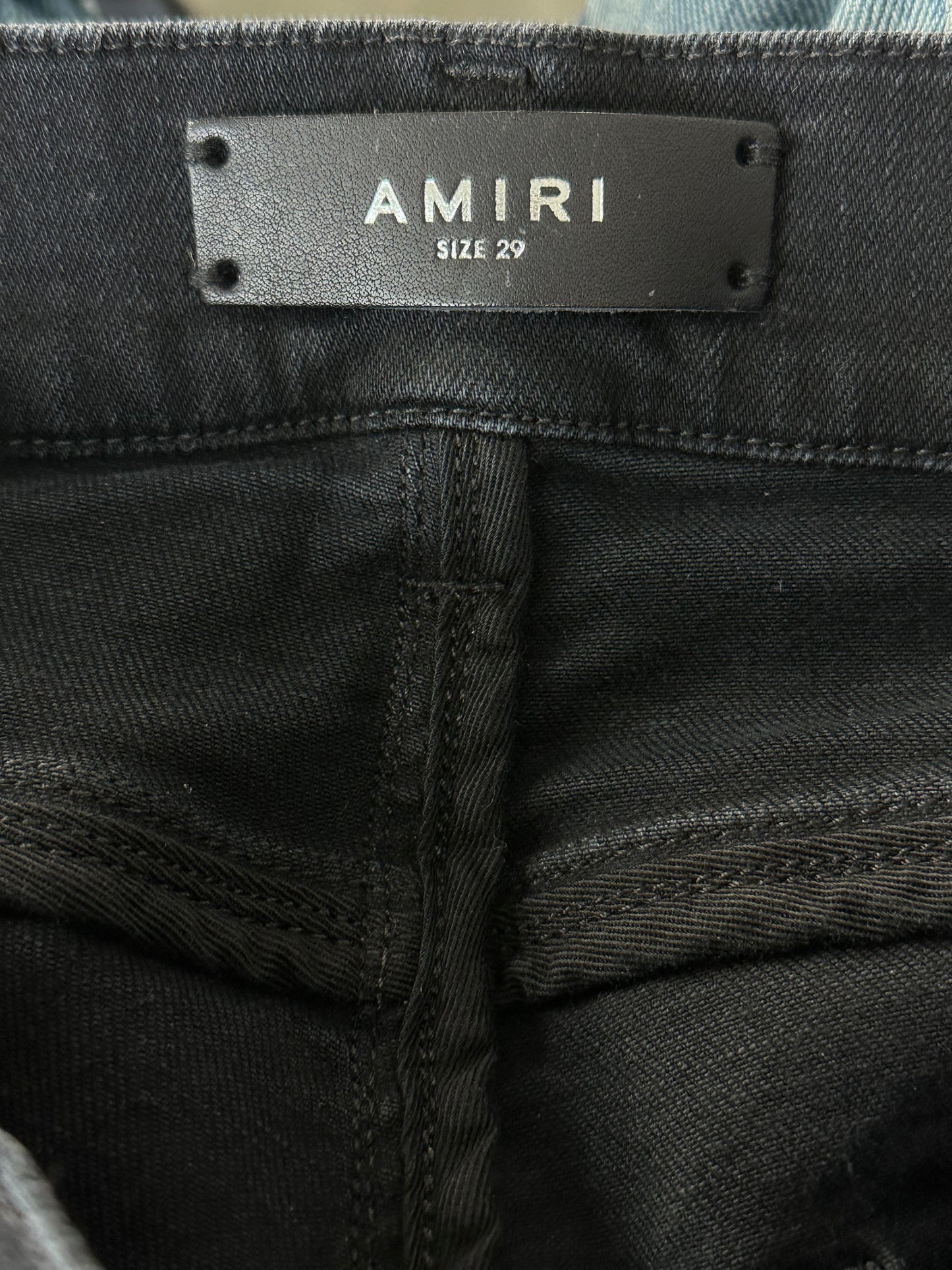 Amiri Aged Black Patch MX1 Jeans