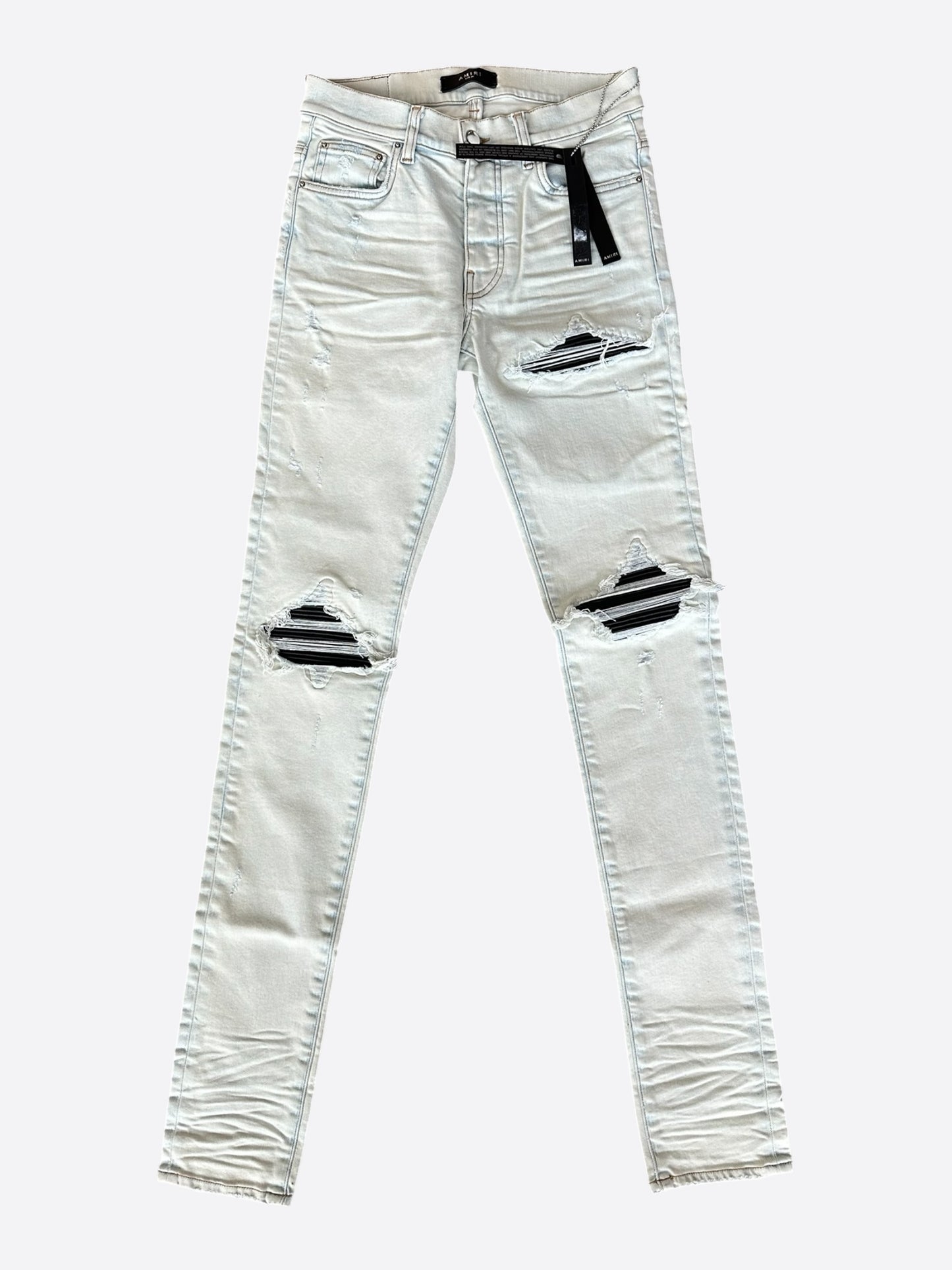 Amiri Light Indigo & Black Patch MX1 Jeans