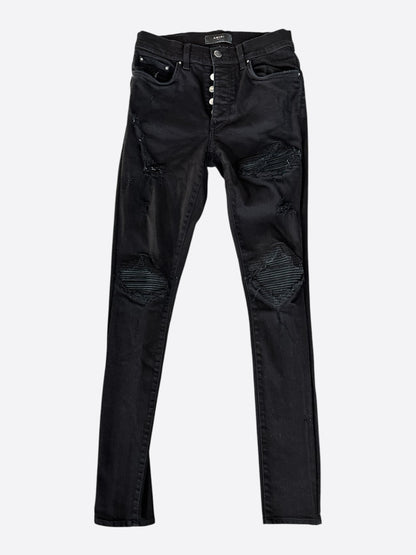 Amiri Black Suede Patch MX1 Jeans