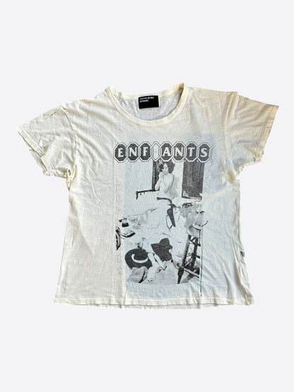 Enfants Riches Deprimes White Show Me Kansas Distressed T-Shirt