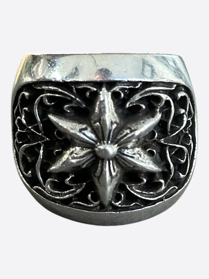 Chrome Hearts Silver Oval Star Ring