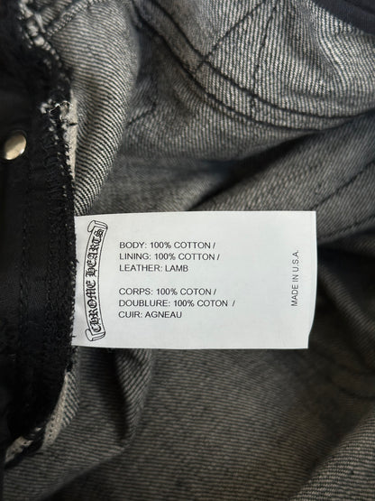 Chrome Hearts Grey & Black Star Patch Jeans