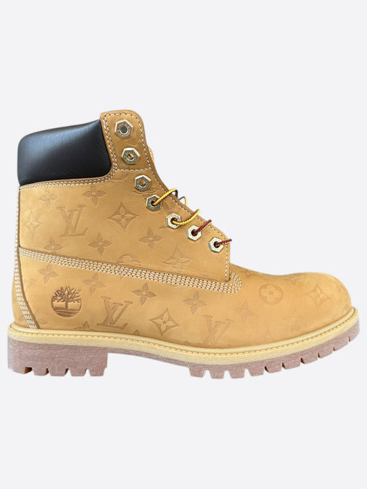 Louis Vuitton Timberland Wheat Monogram Boots