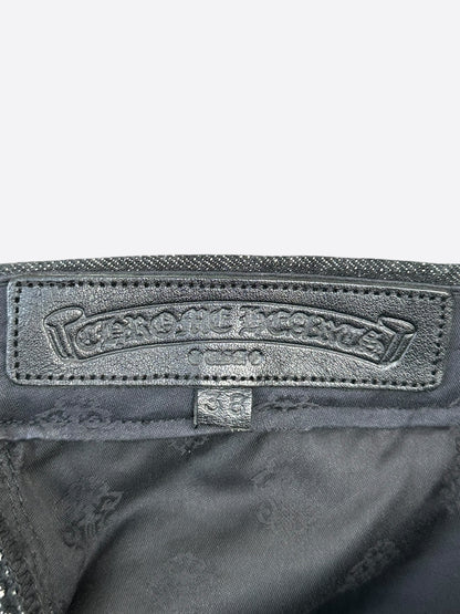 Chrome Hearts Grey & Black Star Patch Jeans