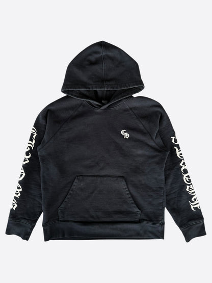 Chrome Hearts Black & White Embroidered Logo Hoodie