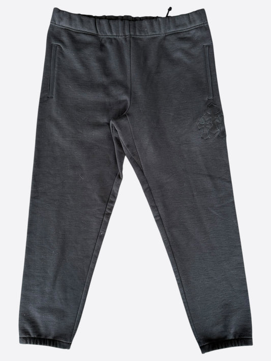 Chrome Hearts Black Triple Cross Patch Paper Jam Sweatpants