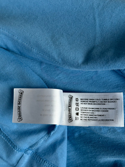 Chrome Hearts Blue Miami Art Basel Horseshoe Logo T-Shirt