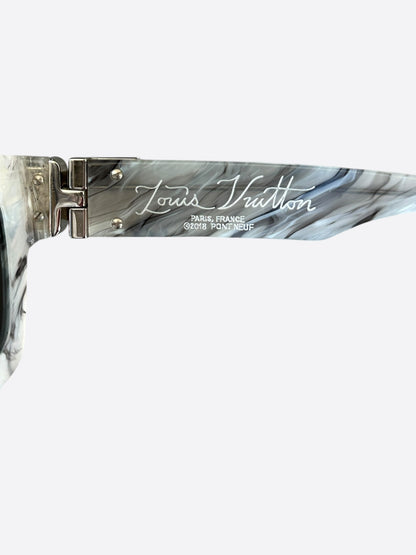 Louis Vuitton Grey Marble Match Sunglasses