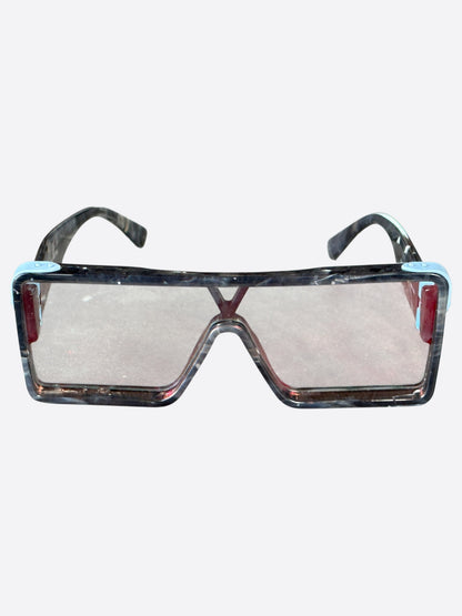Louis Vuitton Grey & Blue Marble Dayton Sunglasses
