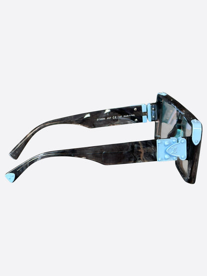 Louis Vuitton Grey & Blue Marble Dayton Sunglasses