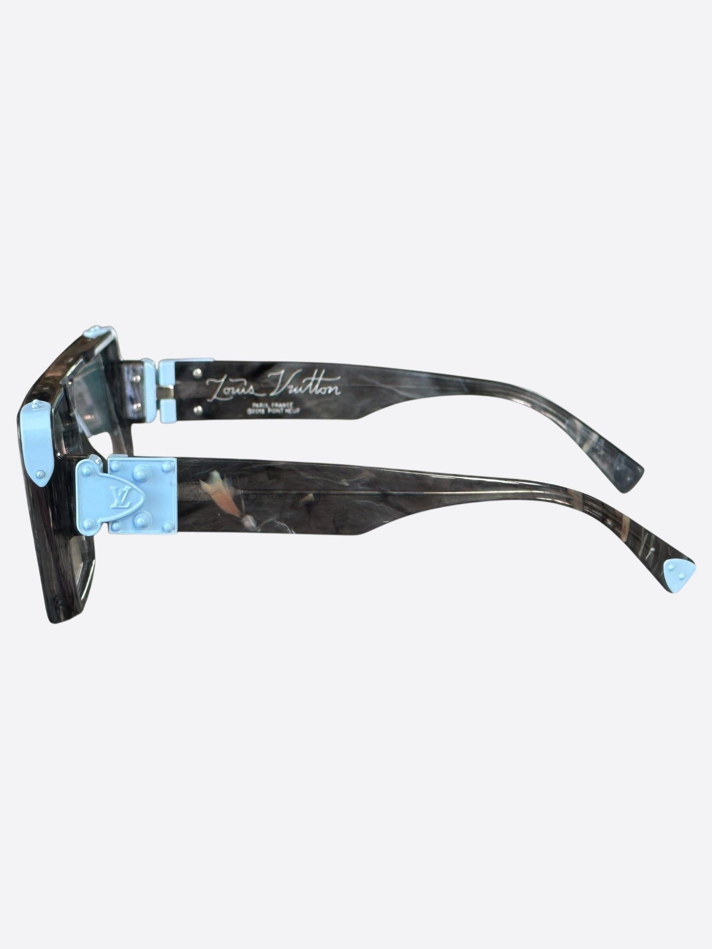 Louis Vuitton Grey & Blue Marble Dayton Sunglasses