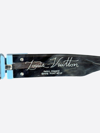 Louis Vuitton Grey & Blue Marble Dayton Sunglasses