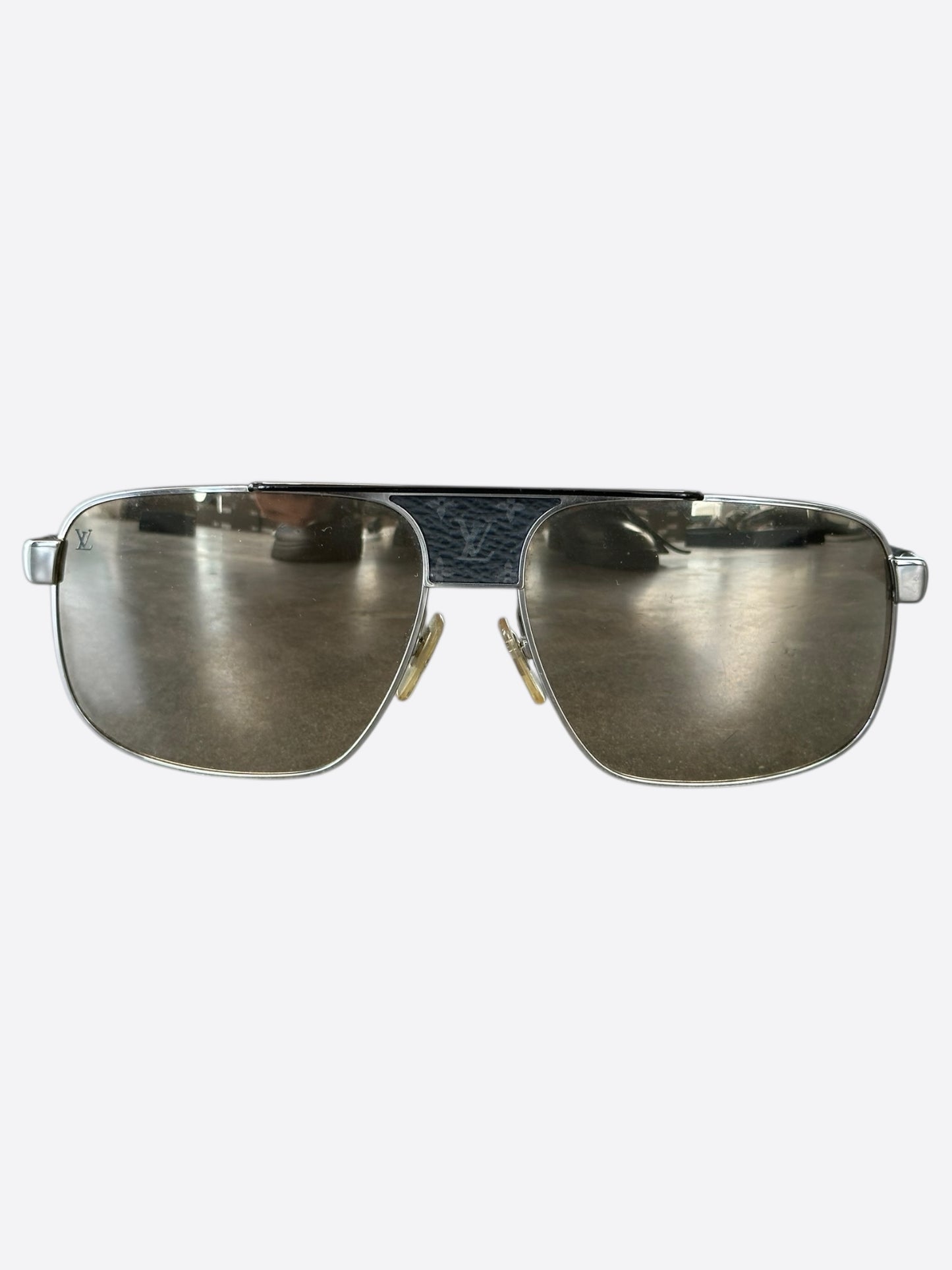 Louis Vuitton Silver Monogram Eclipse Pacific Sunglasses