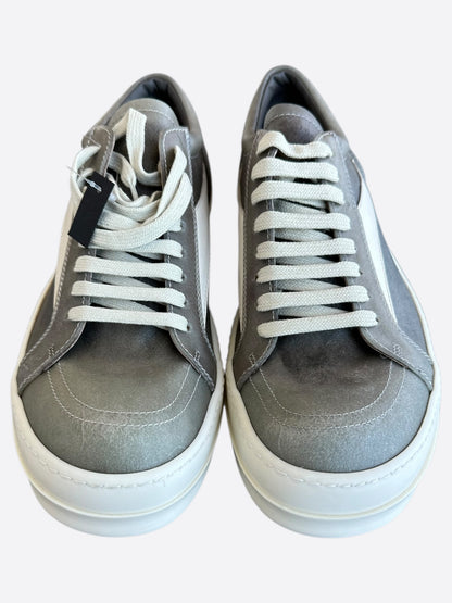 Rick Owens Dust Brown Leather Vintage Low Top Sneakers