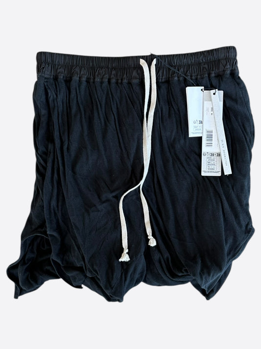 Rick Owens Black Long Boxer Shorts