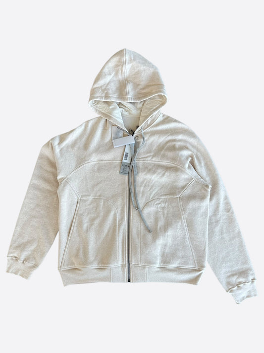 Rick Owens Beige Windbreaker Hoodie