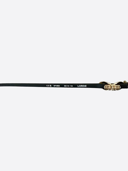 Chrome Hearts Black & Gold Lordie Sunglasses