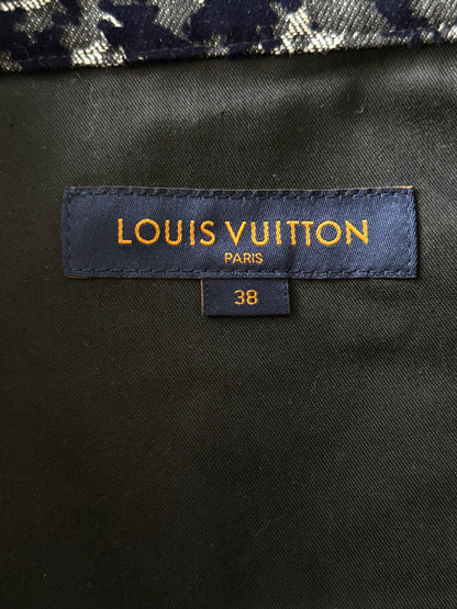 Louis Vuitton Grey Flocked Monogram Jeans