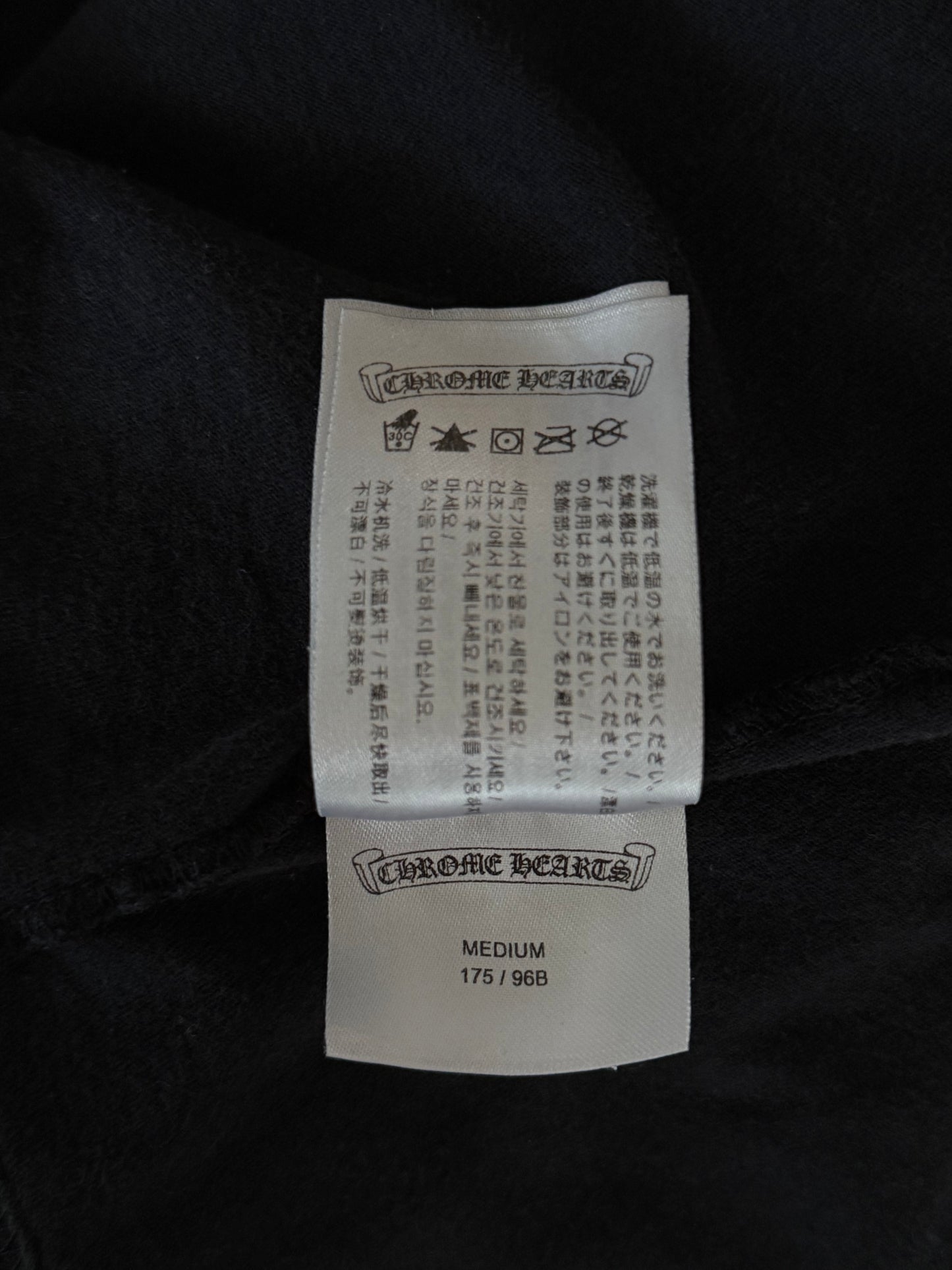 Chrome Hearts Black Multicolor Cross Logo T-Shirt