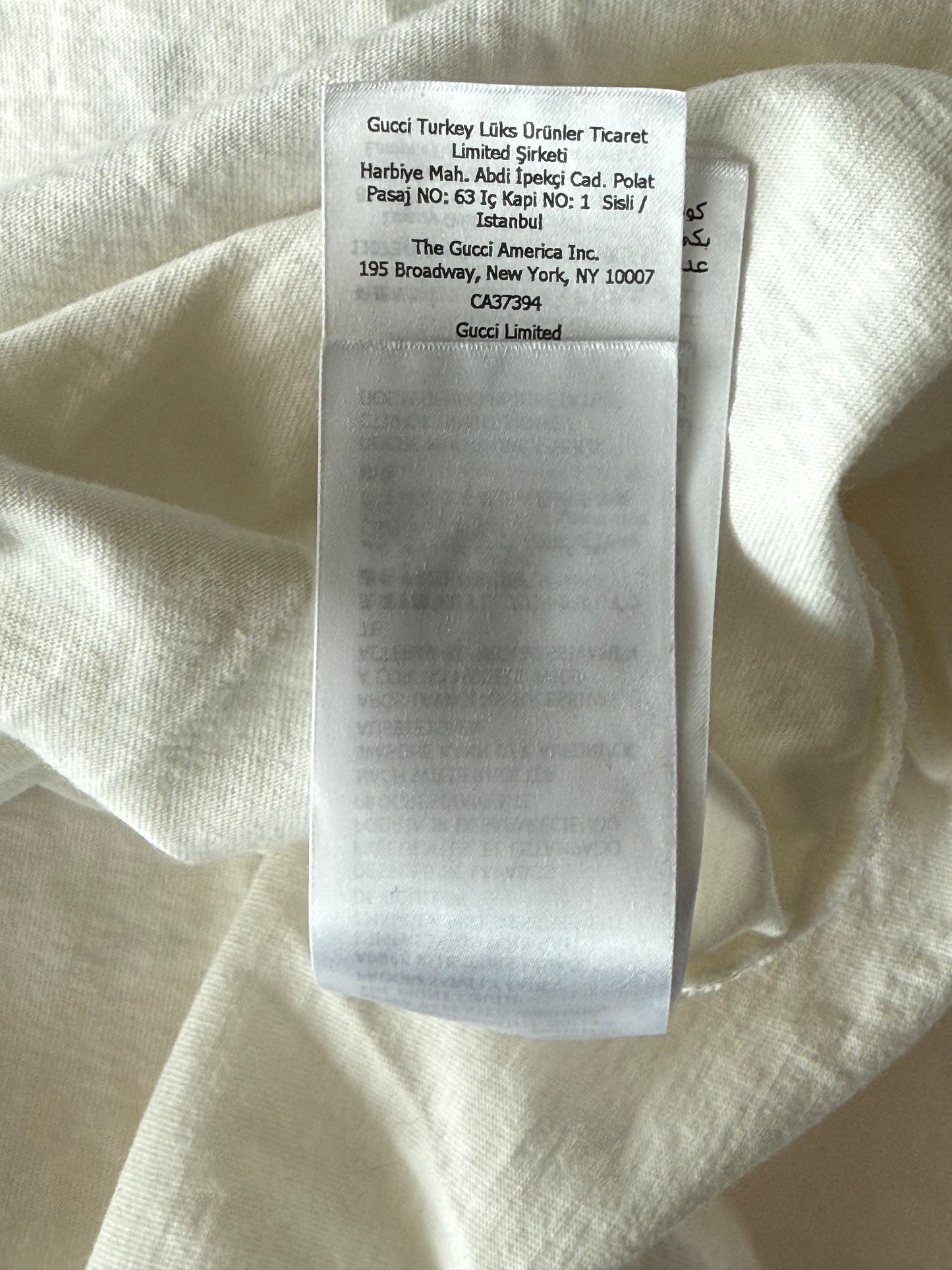 Gucci White & Multicolor Firenze 1921 Logo T-Shirt