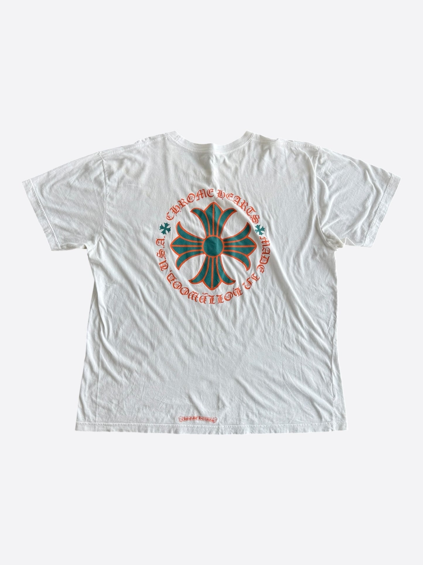 Chrome Hearts White Miami Exclusive Cross Logo T-Shirt