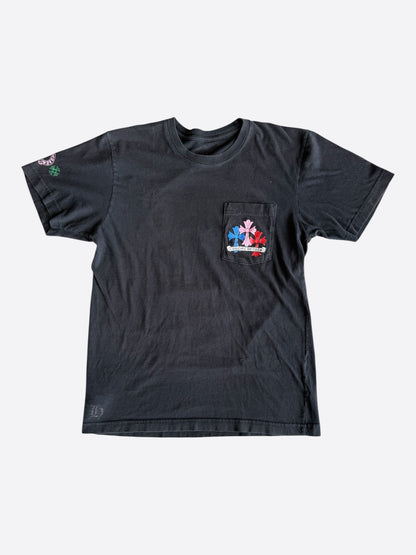 Chrome Hearts Black Multicolor Cross Logo T-Shirt