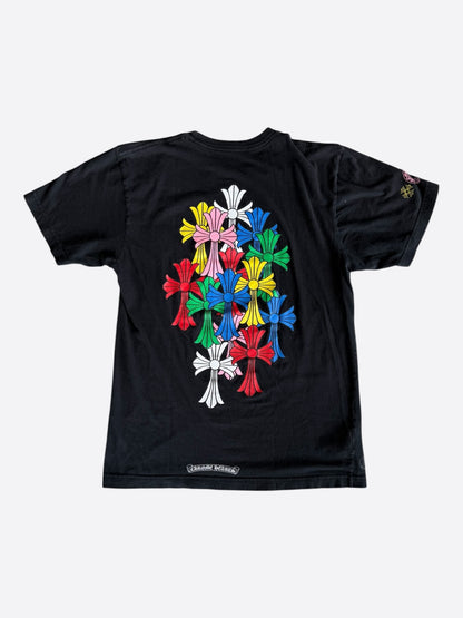 Chrome Hearts Black Multicolor Cross Logo T-Shirt