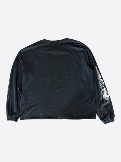 Rhude Black & White 4x4 Graphic Longsleeve T-Shirt