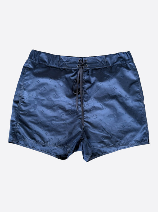 Louis Vuitton Navy Monogram Swim Shorts