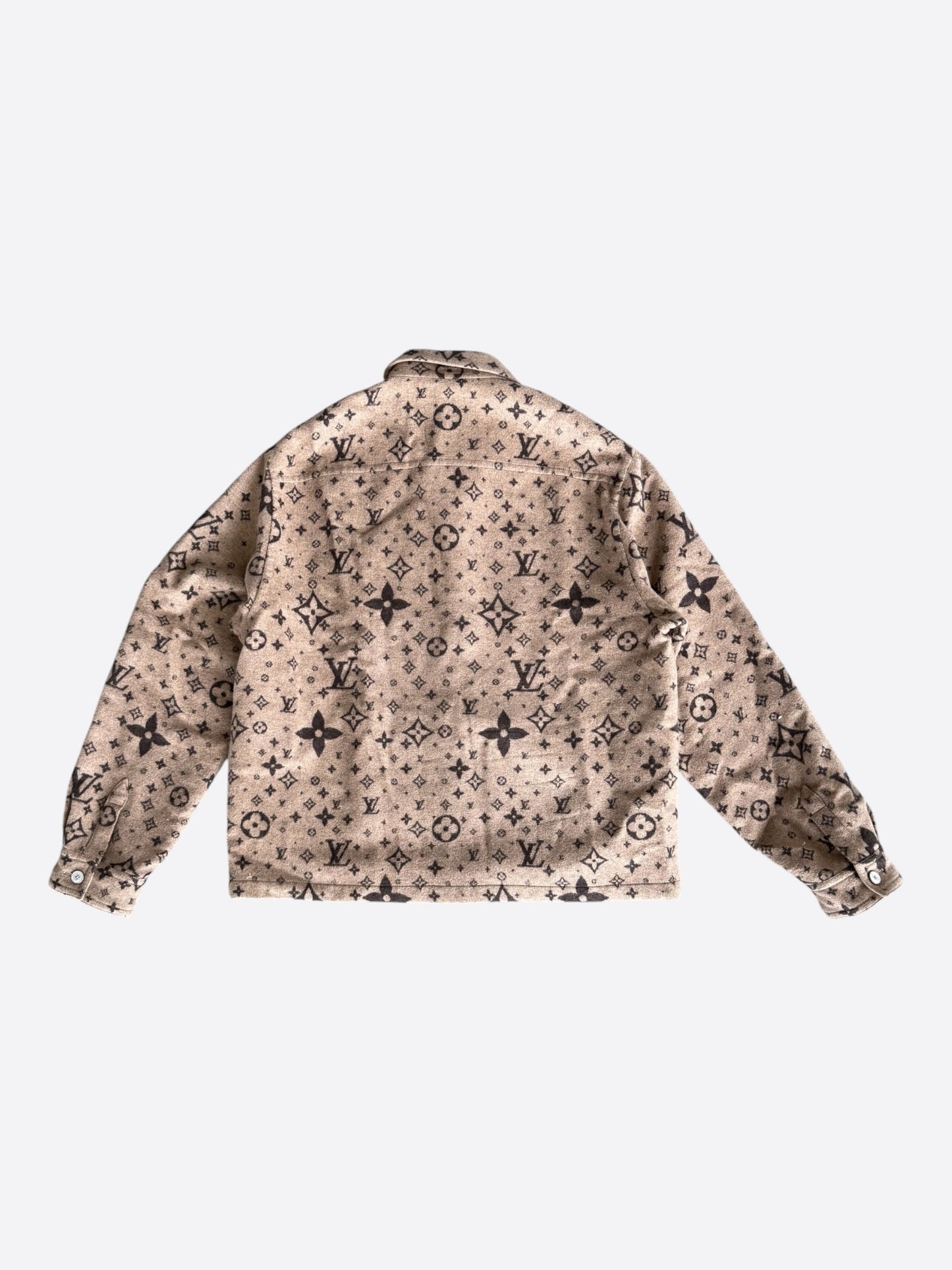 Louis Vuitton Beige & Brown Monogram Overshirt