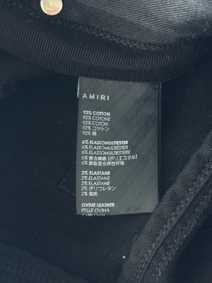 Amiri Black Green Patch MX1 Jeans