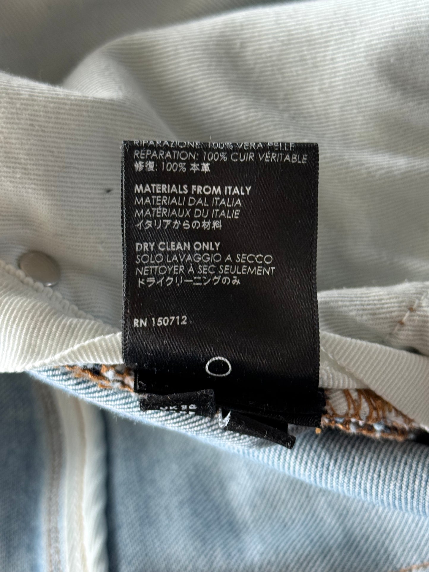 Amiri Light Indigo & Black Patch MX1 Jeans