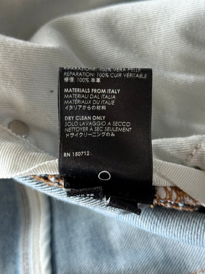 Amiri Light Indigo & Black Patch MX1 Jeans