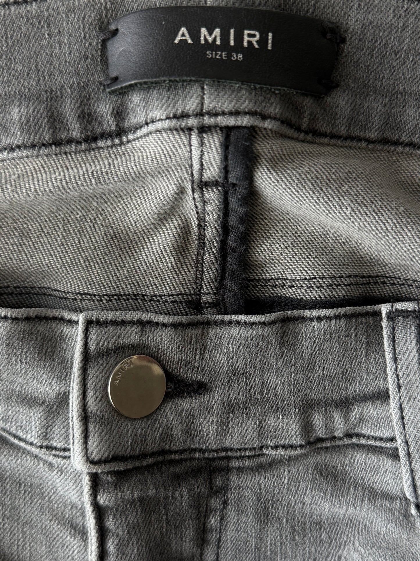 Amiri Grey Stack Jeans