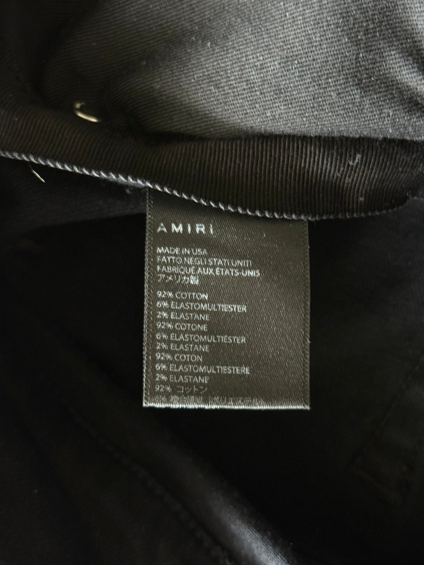 Amiri Black Marble Patch MX1 Jeans