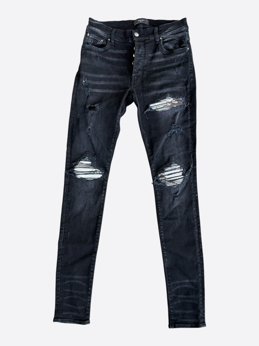 Amiri Black Marble Patch MX1 Jeans
