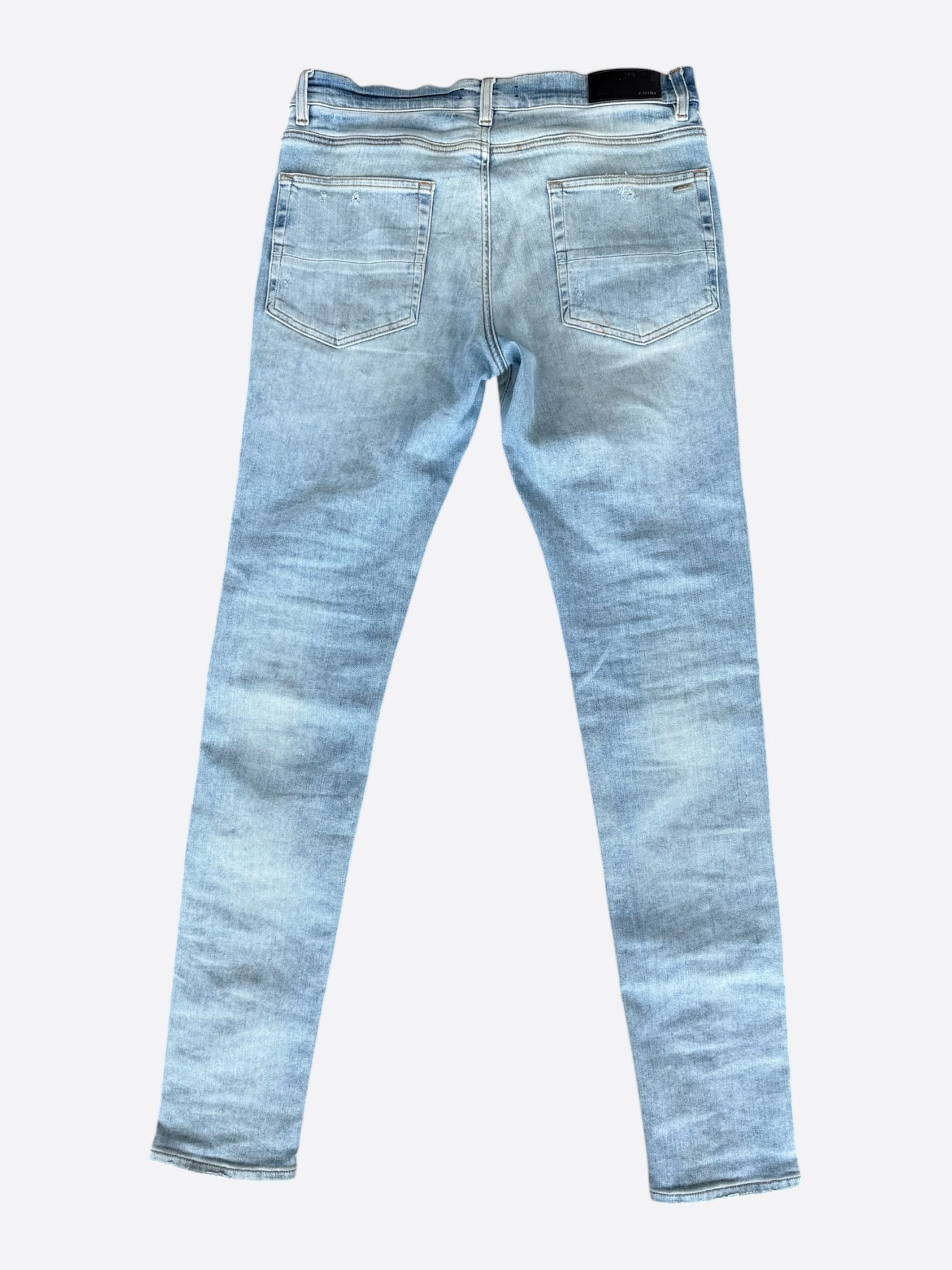 Amiri Light Indigo & Black Patch MX1 Jeans