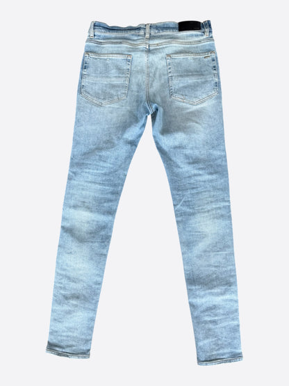 Amiri Light Indigo & Black Patch MX1 Jeans