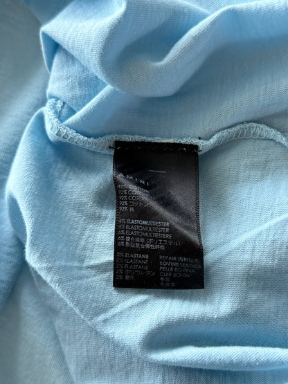 Amiri Blue & White MA Core Logo T-Shirt