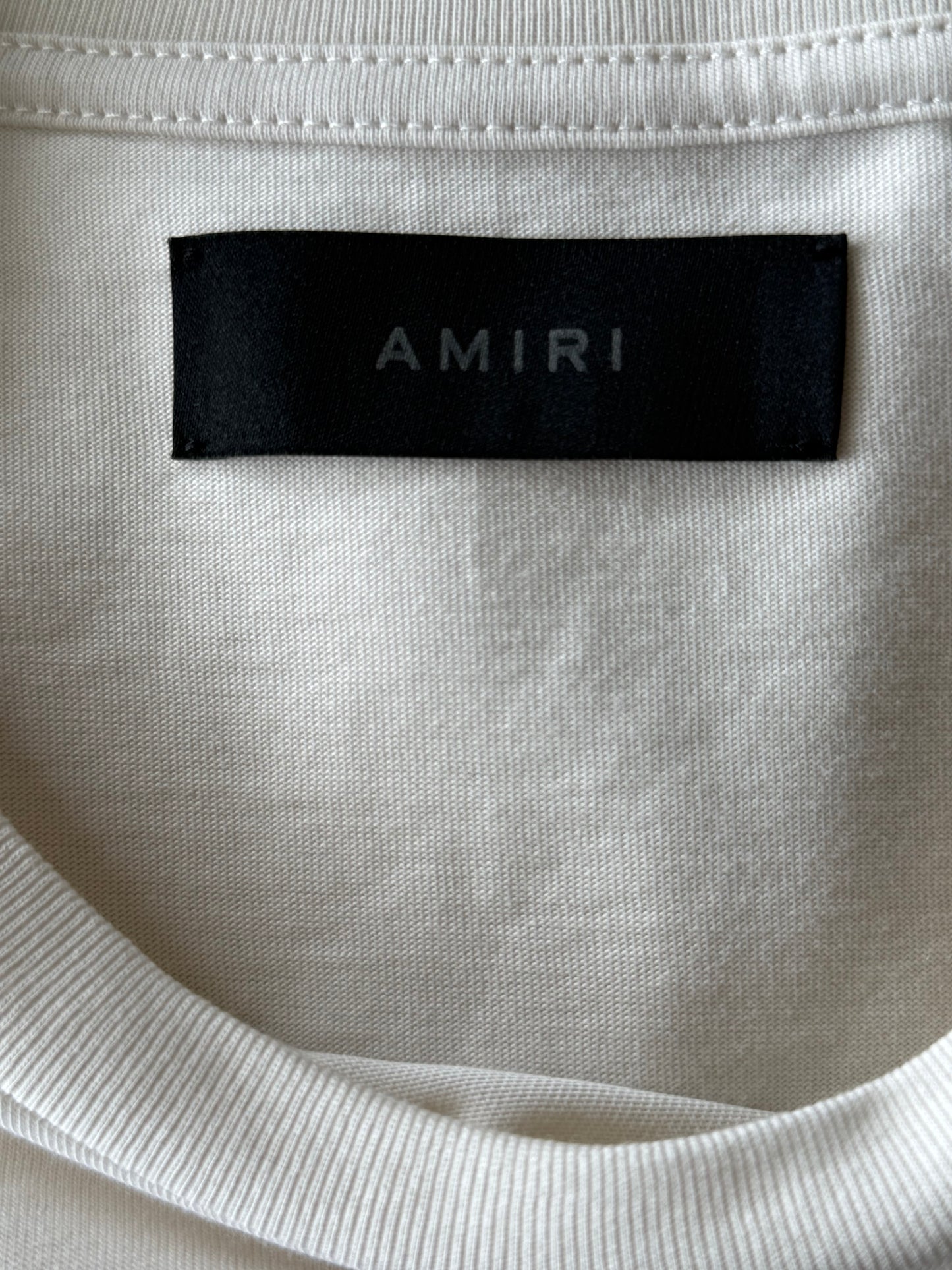 Amiri White Cheetah Graphic T-Shirt