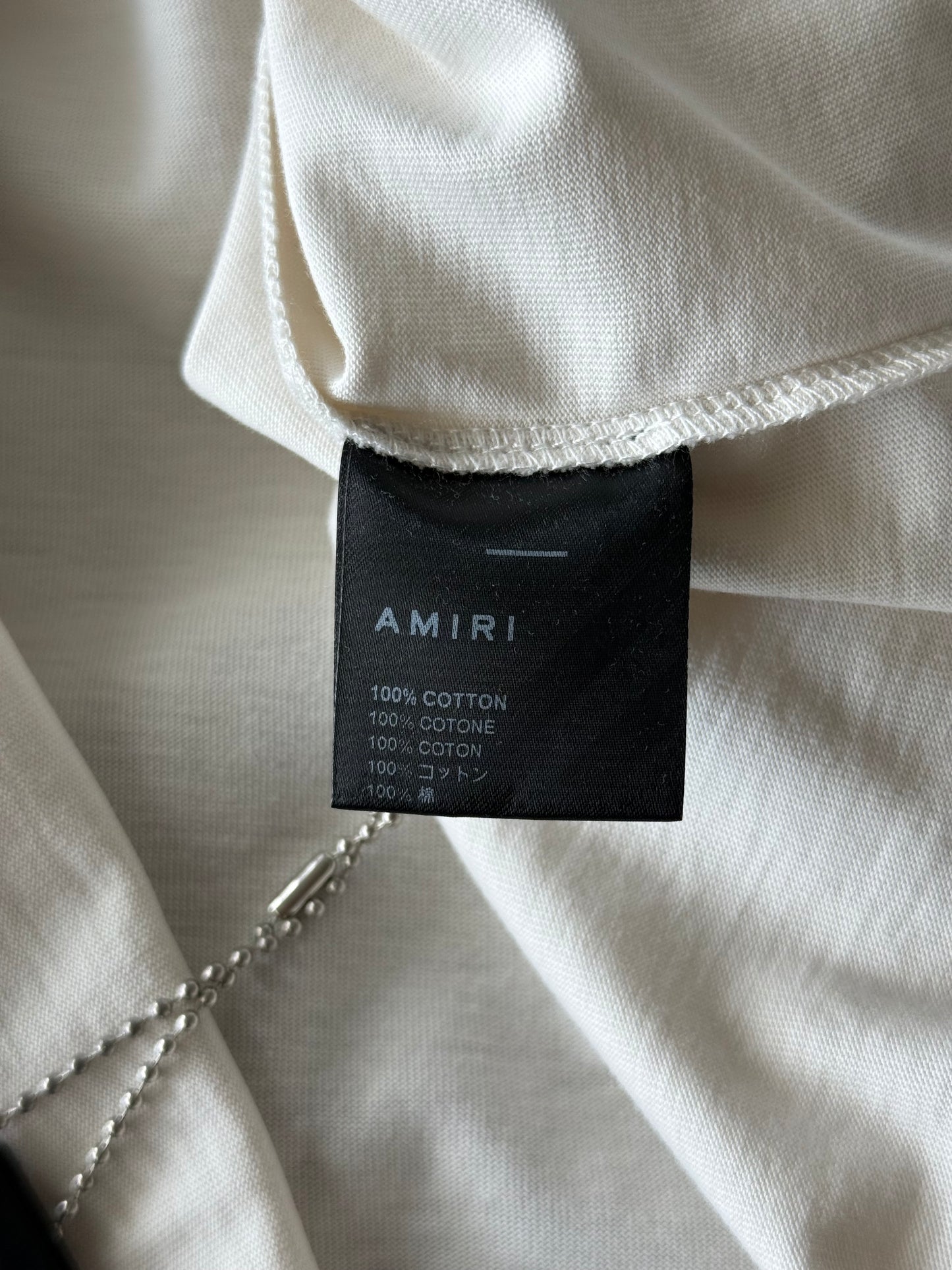 Amiri White Cheetah Graphic T-Shirt