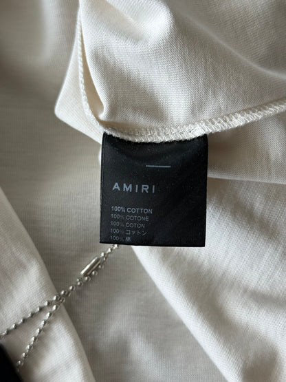 Amiri White Cheetah Graphic T-Shirt