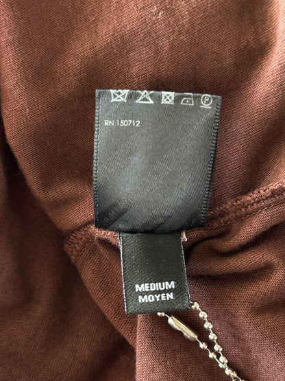 Amiri Brown Tie-Dye MA Core Logo T-Shirt