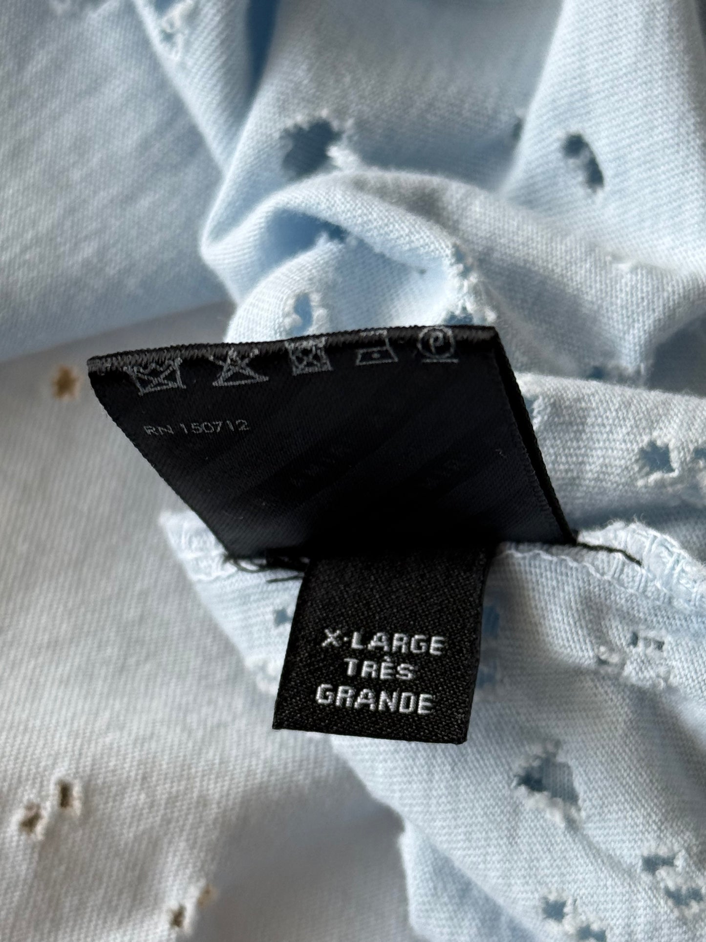 Amiri Grey Dawn & White MA Logo Shotgun T-Shirt
